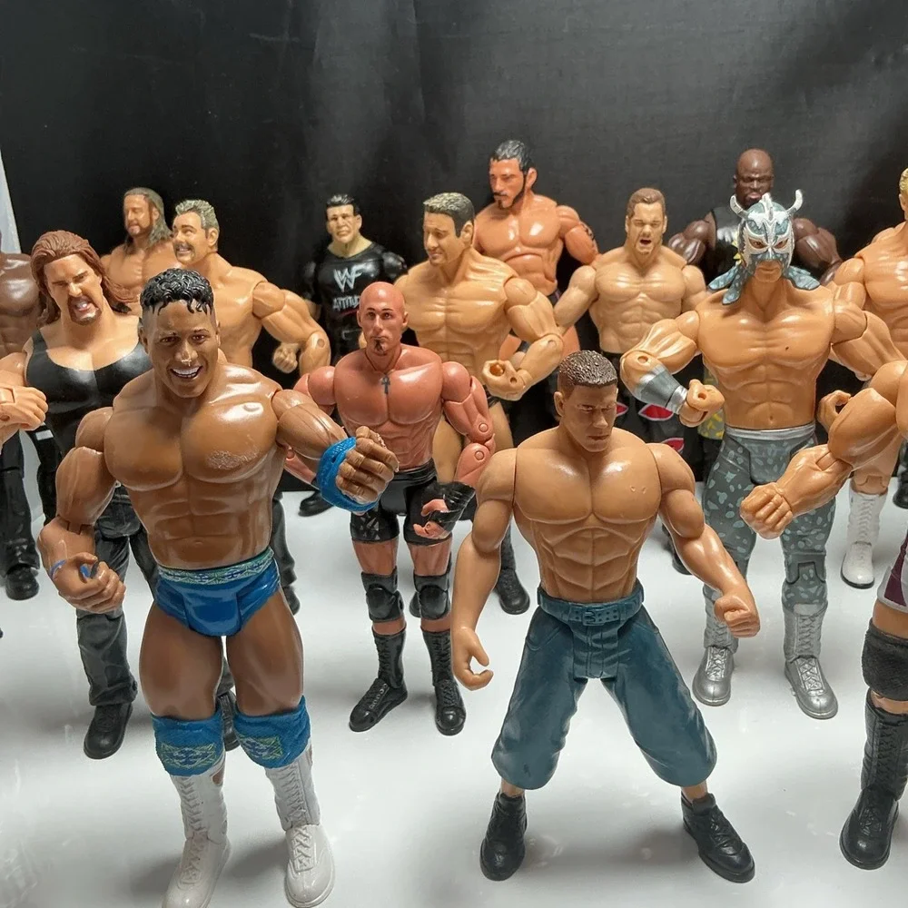 WWE WWF Jakks Action Figures Ruthless Aggression Era Lot Of 26